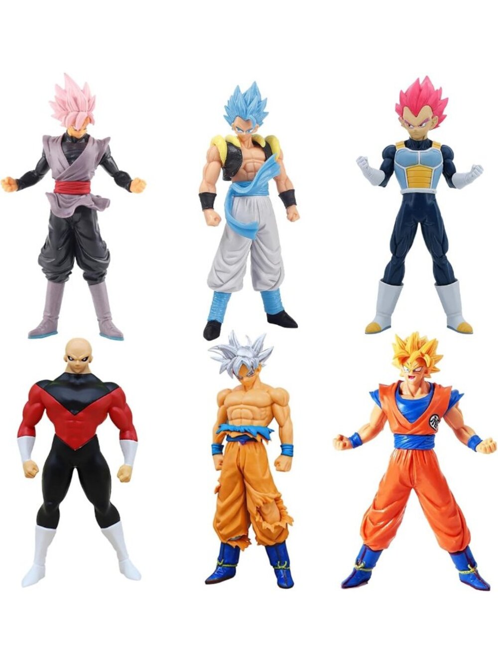 Collectible Anime Superhero Action Figures Set, 7.8" Warrior Models for Display